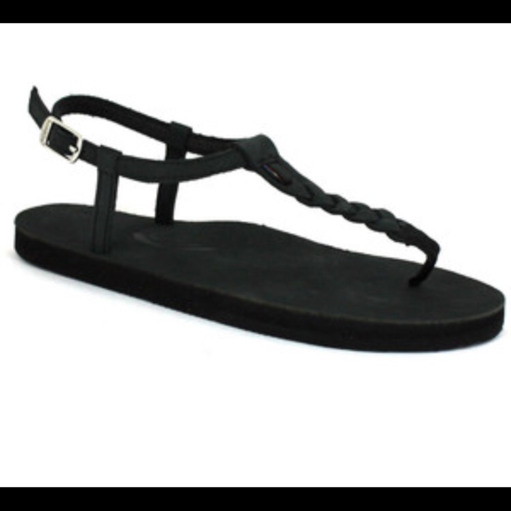 Rainbow leather gladiator sandals